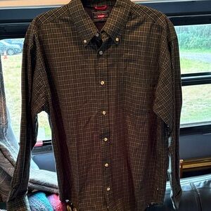 Wrangler dark green Checkered Men's Shirt